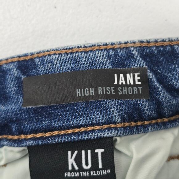 Kut From the kloth Jane high rise short blue size 8 womens 6936 - Picture 9 of 11
